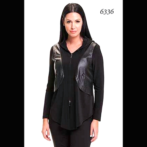 Bali Corp Hooded Zip Tunic Jacket Sweater - Picture 2 of 9